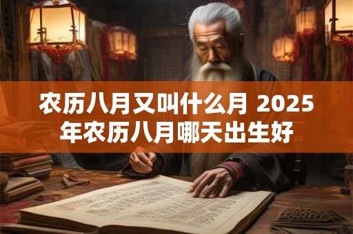 农历八月又叫什么月 2025年农历八月哪天出生好
