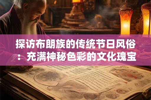 探访布朗族的传统节日风俗：充满神秘色彩的文化瑰宝