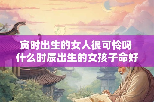 寅时出生的女人很可怜吗 什么时辰出生的女孩子命好