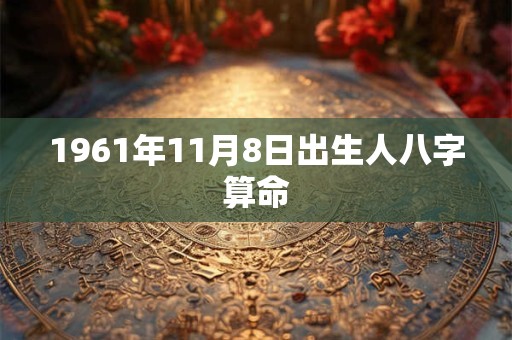 1961年11月8日出生人八字算命