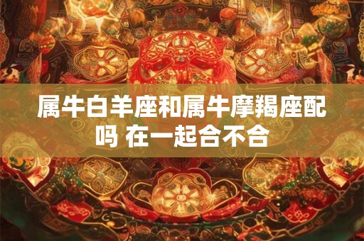 属牛白羊座和属牛摩羯座配吗 在一起合不合