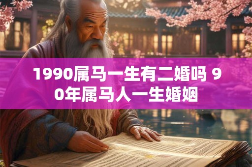 1990属马一生有二婚吗 90年属马人一生婚姻 1990属马一生有二婚吗 90年属马人一生婚姻