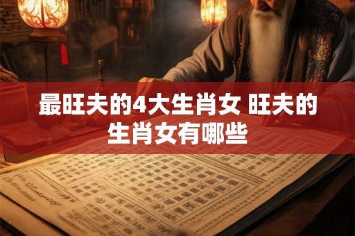 最旺夫的4大生肖女 旺夫的生肖女有哪些