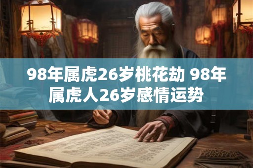 98年属虎26岁桃花劫 98年属虎人26岁感情运势