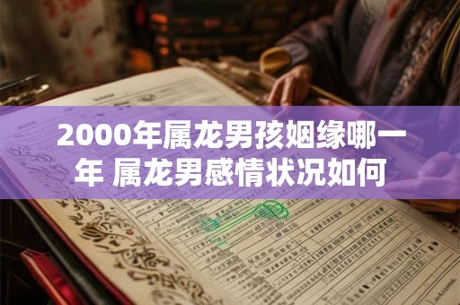 2000年属龙男孩姻缘哪一年 属龙男感情状况如何