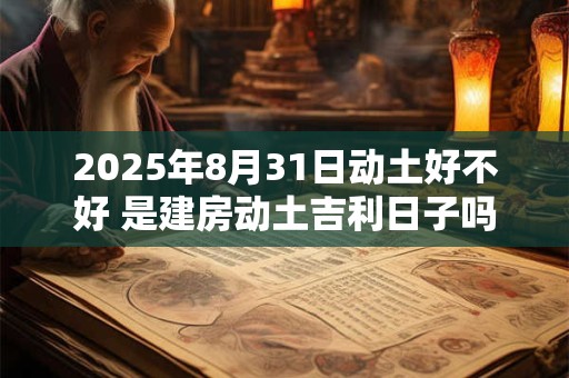 2025年8月31日动土好不好 是建房动土吉利日子吗