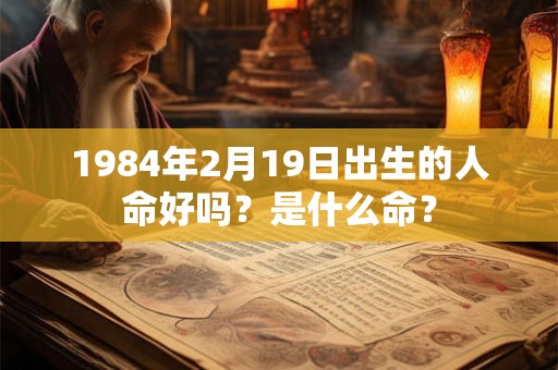 1984年2月19日出生的人命好吗？是什么命？