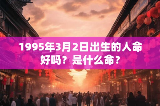 1995年3月2日出生的人命好吗？是什么命？