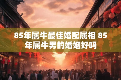 85年属牛最佳婚配属相 85年属牛男的婚姻好吗 85年属牛最佳婚配属相 85年属牛男的婚姻好吗