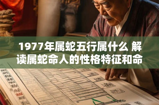 1977年属蛇五行属什么 解读属蛇命人的性格特征和命运趋势