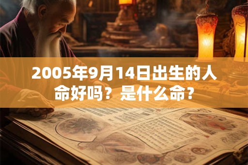2005年9月14日出生的人命好吗？是什么命？