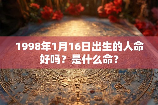 1998年1月16日出生的人命好吗？是什么命？