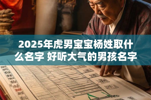 2025年虎男宝宝杨姓取什么名字 好听大气的男孩名字