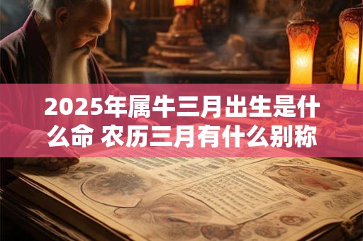 2025年属牛三月出生是什么命 农历三月有什么别称