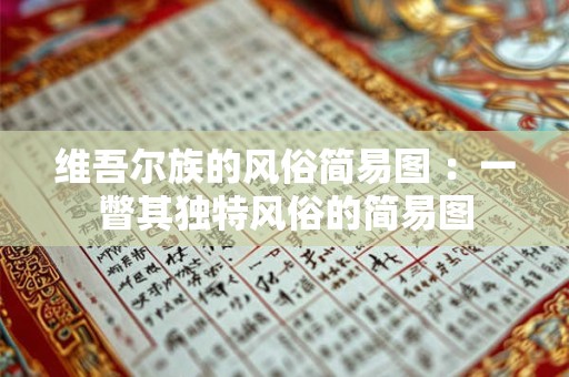 维吾尔族的风俗简易图 ：一瞥其独特风俗的简易图