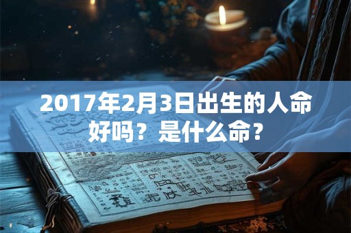 2017年2月3日出生的人命好吗？是什么命？