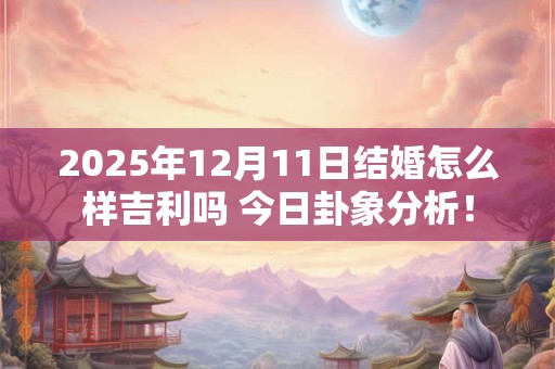 2025年12月11日结婚怎么样吉利吗 今日卦象分析！
