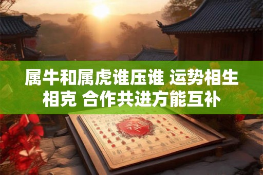 属牛和属虎谁压谁 运势相生相克 合作共进方能互补
