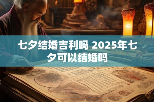 七夕结婚吉利吗 2025年七夕可以结婚吗 七夕结婚吉利吗 2025年七夕可以结婚吗