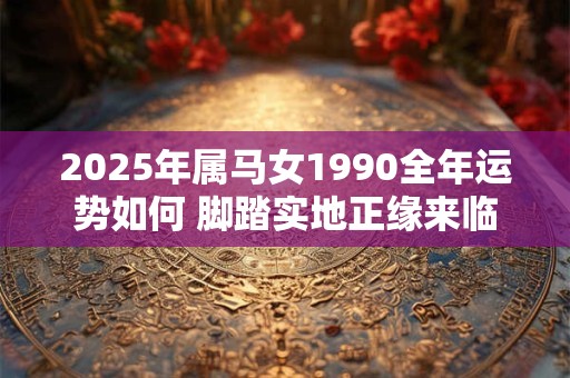 2025年属马女1990全年运势如何 脚踏实地正缘来临