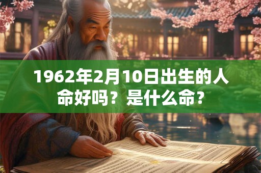 1962年2月10日出生的人命好吗？是什么命？