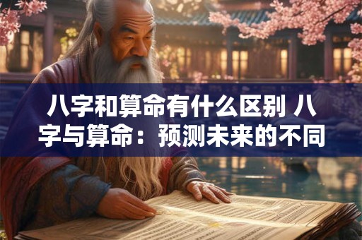 八字和算命有什么区别 八字与算命:预测未来的不同途径 八字和算命有什么区别 八字与算命:预测未来的不同途径