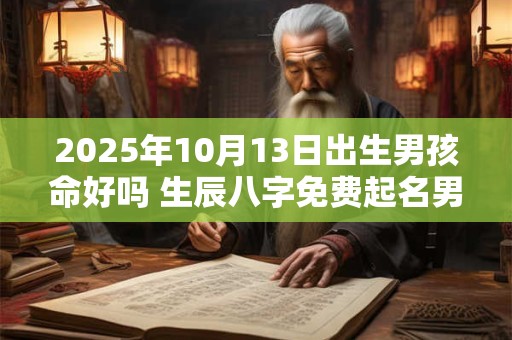 2025年10月13日出生男孩命好吗 生辰八字免费起名男孩