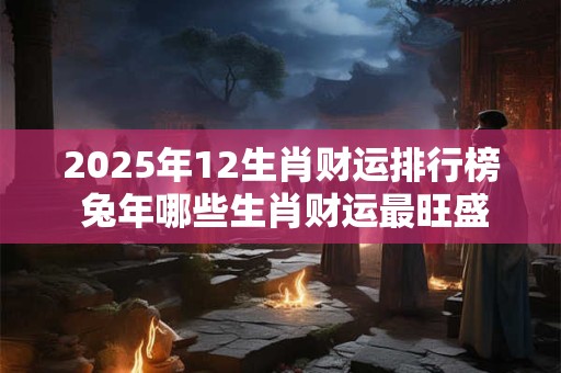 2025年12生肖财运排行榜 兔年哪些生肖财运最旺盛 2025年12生肖财运排行榜 兔年哪些生肖财运最旺盛