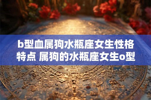 b型血属狗水瓶座女生性格特点 属狗的水瓶座女生o型血