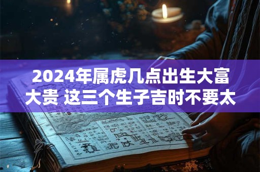 2024年属虎几点出生大富大贵 这三个生子吉时不要太好命