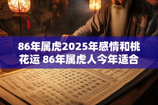 86年属虎2025年感情和桃花运 86年属虎人今年适合结婚吗