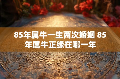 85年属牛一生两次婚姻 85年属牛正缘在哪一年