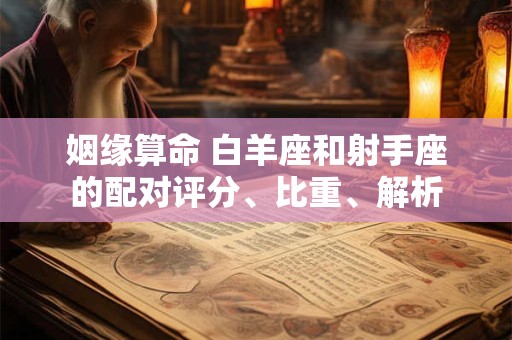 姻缘算命 白羊座和射手座的配对评分、比重、解析