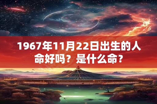 1967年11月22日出生的人命好吗？是什么命？
