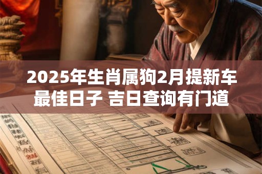 2025年生肖属狗2月提新车最佳日子 吉日查询有门道