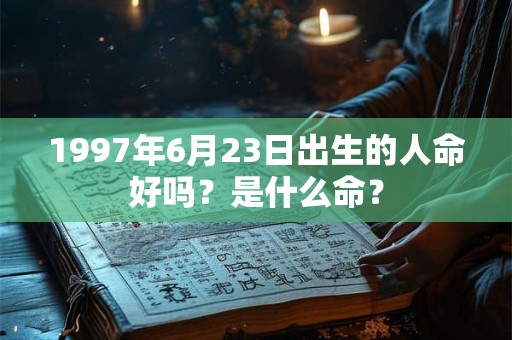 1997年6月23日出生的人命好吗？是什么命？
