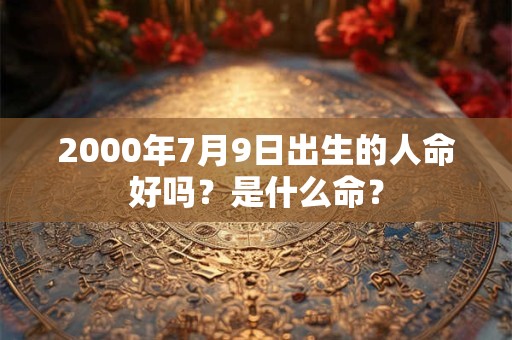 2000年7月9日出生的人命好吗？是什么命？