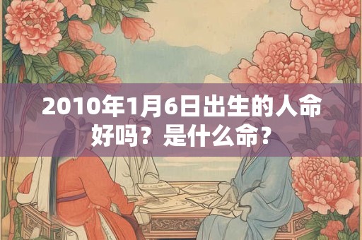 2010年1月6日出生的人命好吗？是什么命？