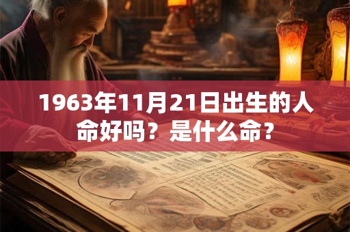 1963年11月21日出生的人命好吗？是什么命？