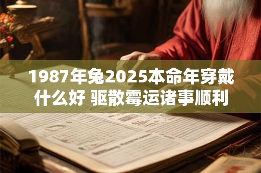 1987年兔2025本命年穿戴什么好 驱散霉运诸事顺利
