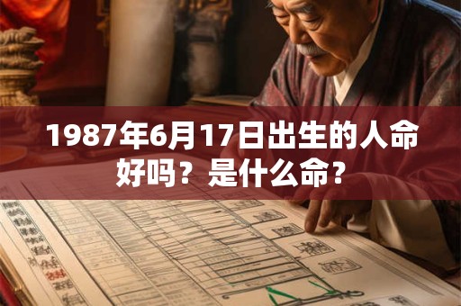 1987年6月17日出生的人命好吗？是什么命？
