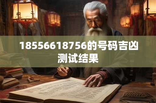 18556618756的号码吉凶测试结果