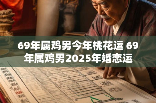 69年属鸡男今年桃花运 69年属鸡男2025年婚恋运