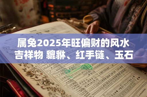 属兔2025年旺偏财的风水吉祥物 貔貅、红手链、玉石