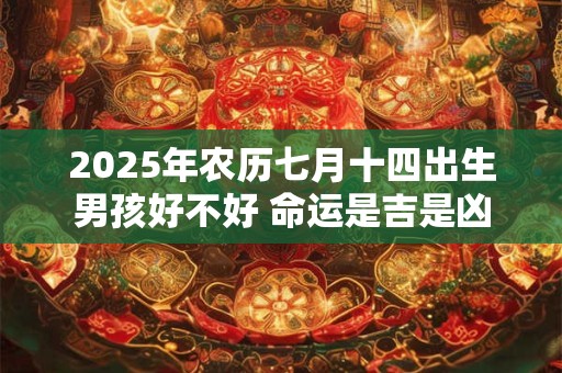 2025年农历七月十四出生男孩好不好 命运是吉是凶