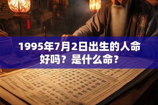 1995年7月2日出生的人命好吗?是什么命? 1995年7月2日出生的人命好吗?是什么命?