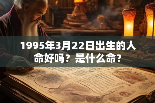 1995年3月22日出生的人命好吗？是什么命？