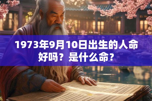 1973年9月10日出生的人命好吗？是什么命？