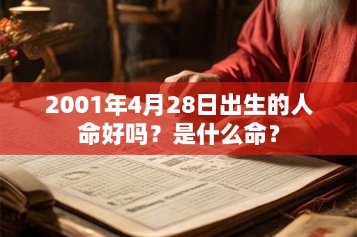 2001年4月28日出生的人命好吗？是什么命？