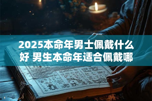 2025本命年男士佩戴什么好 男生本命年适合佩戴哪些饰品